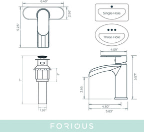 Grifo para baño | Tipo cascada |6