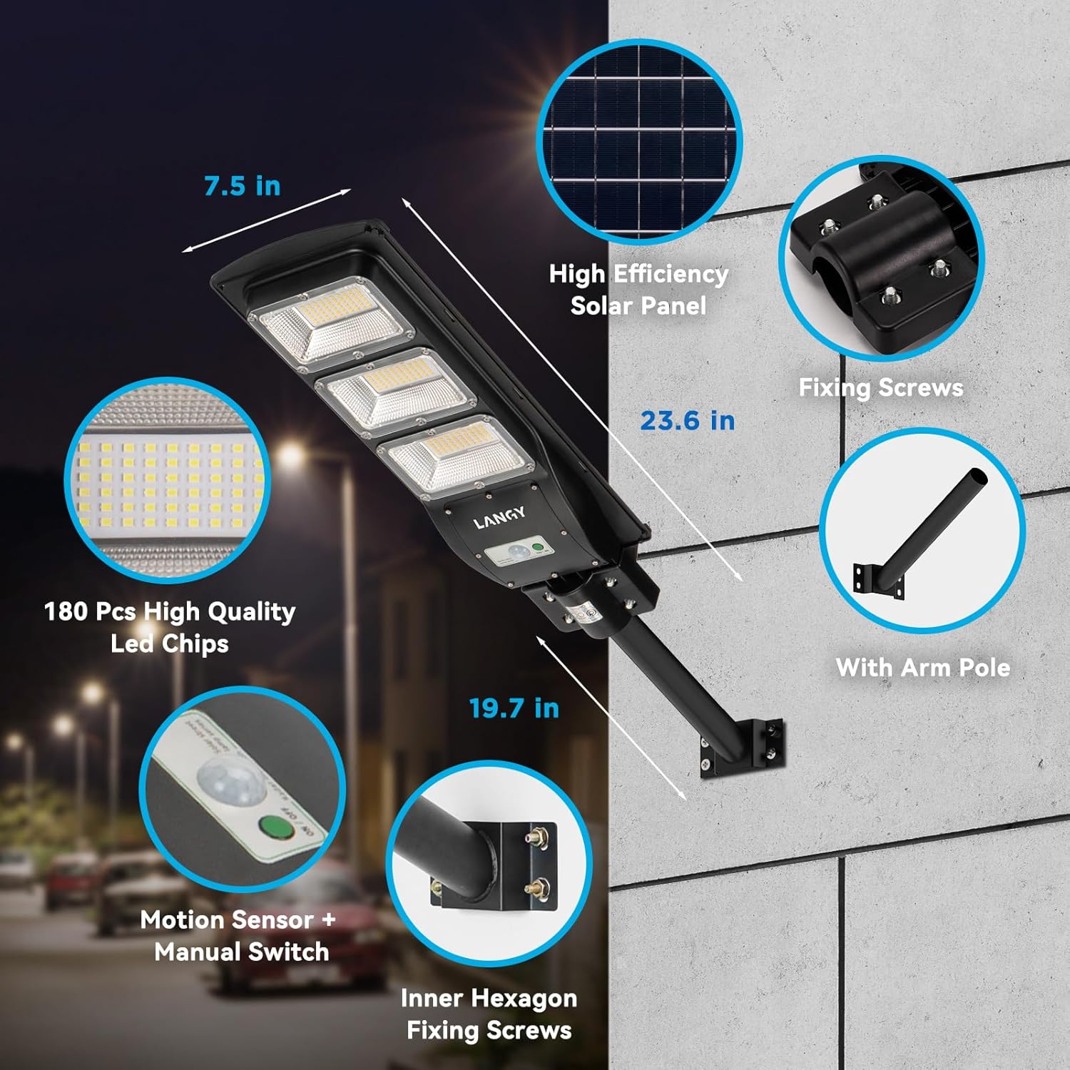 Luz exterior carga solar | Luz Cálida