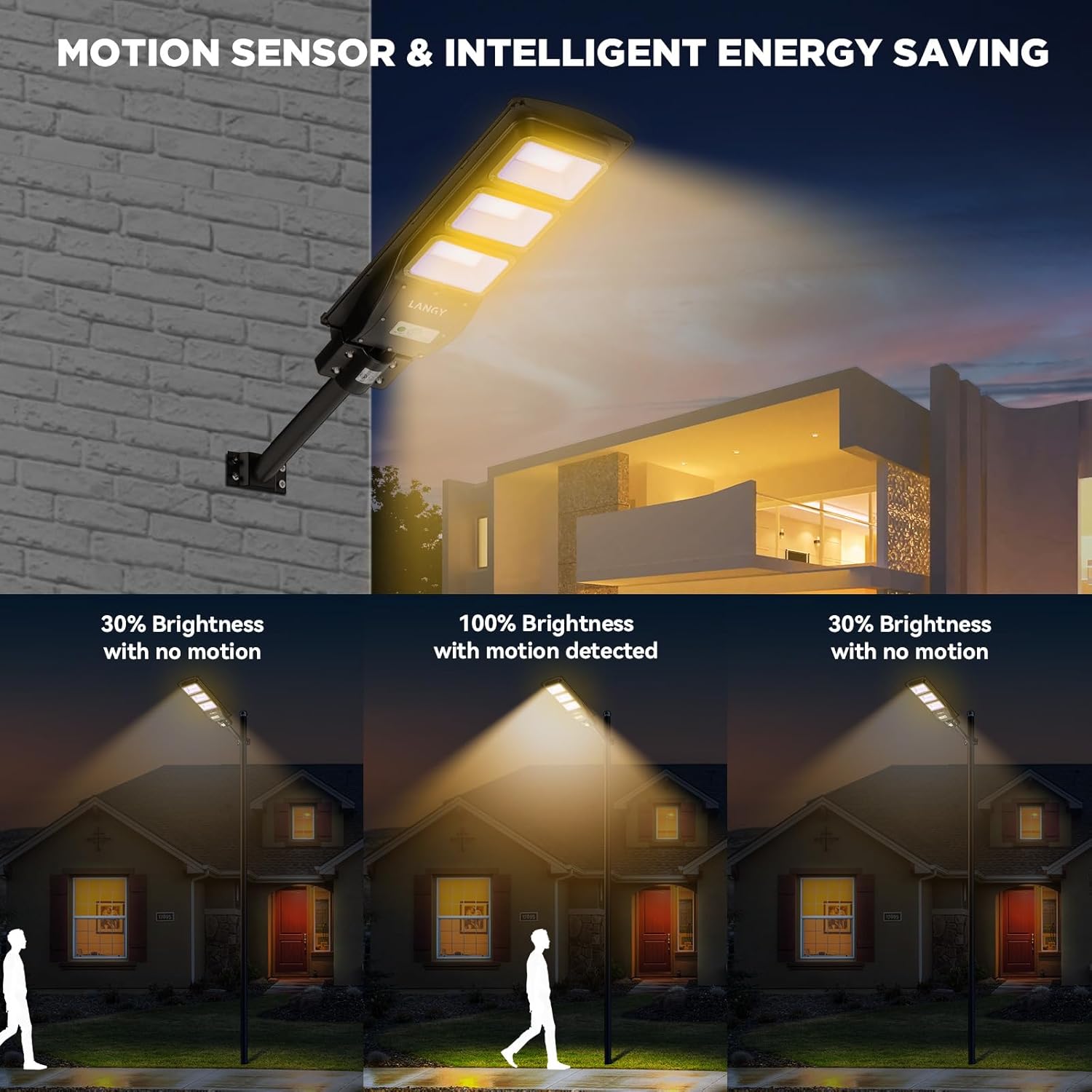 Luz exterior carga solar | Luz Cálida