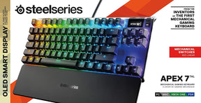 Teclado Gamer Mecánico SteelSeries 7 TKL Apex