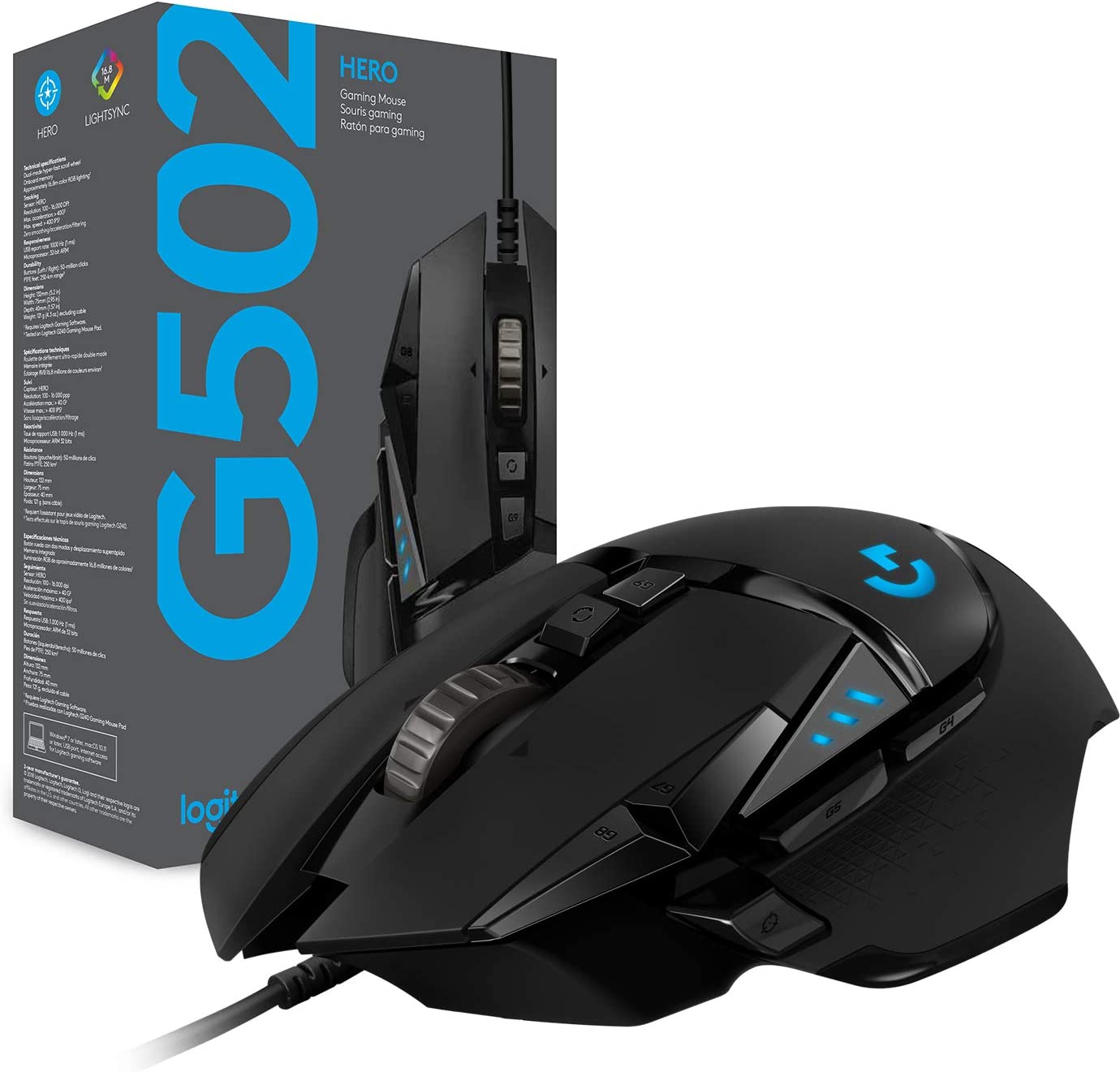 Mouse de alto rendimiento para videojuegos Logitech