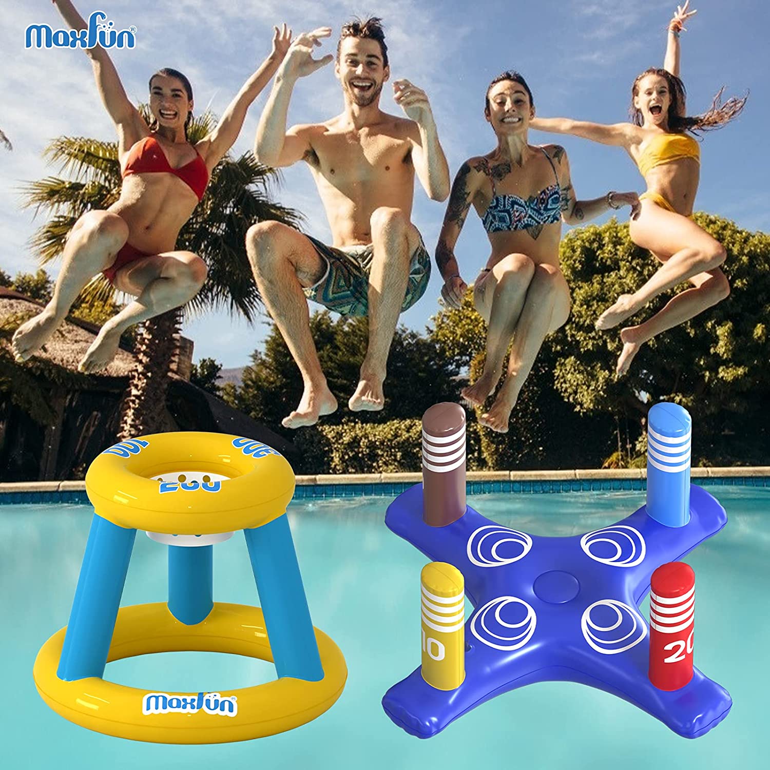 Juego inflable deportivo para piscina Max Fun