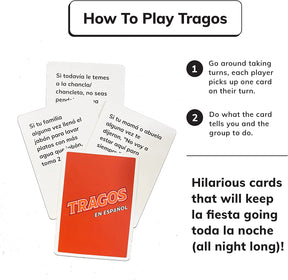 Juego de cartas de spanglish cultural hilarante Trago